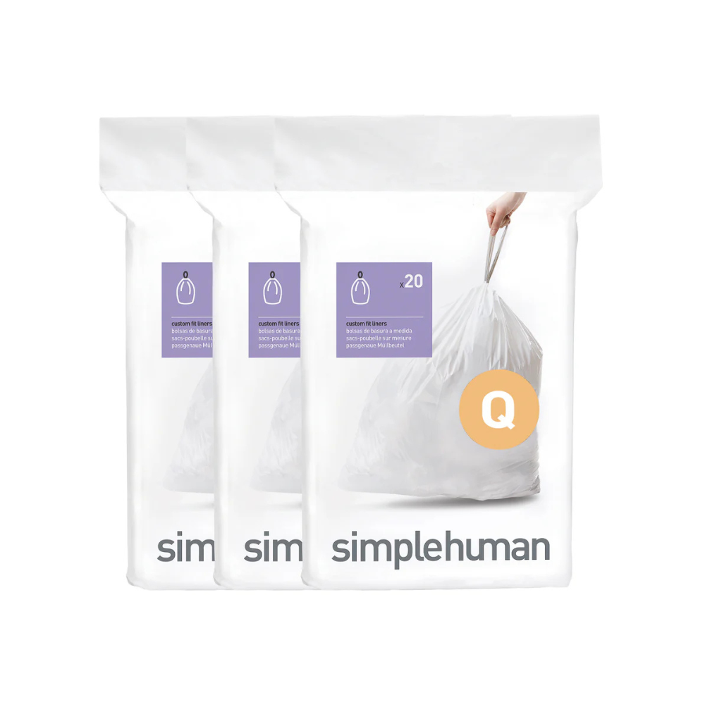 Simplehuman custom fit liners bulk pack 50 - 65L Code Q