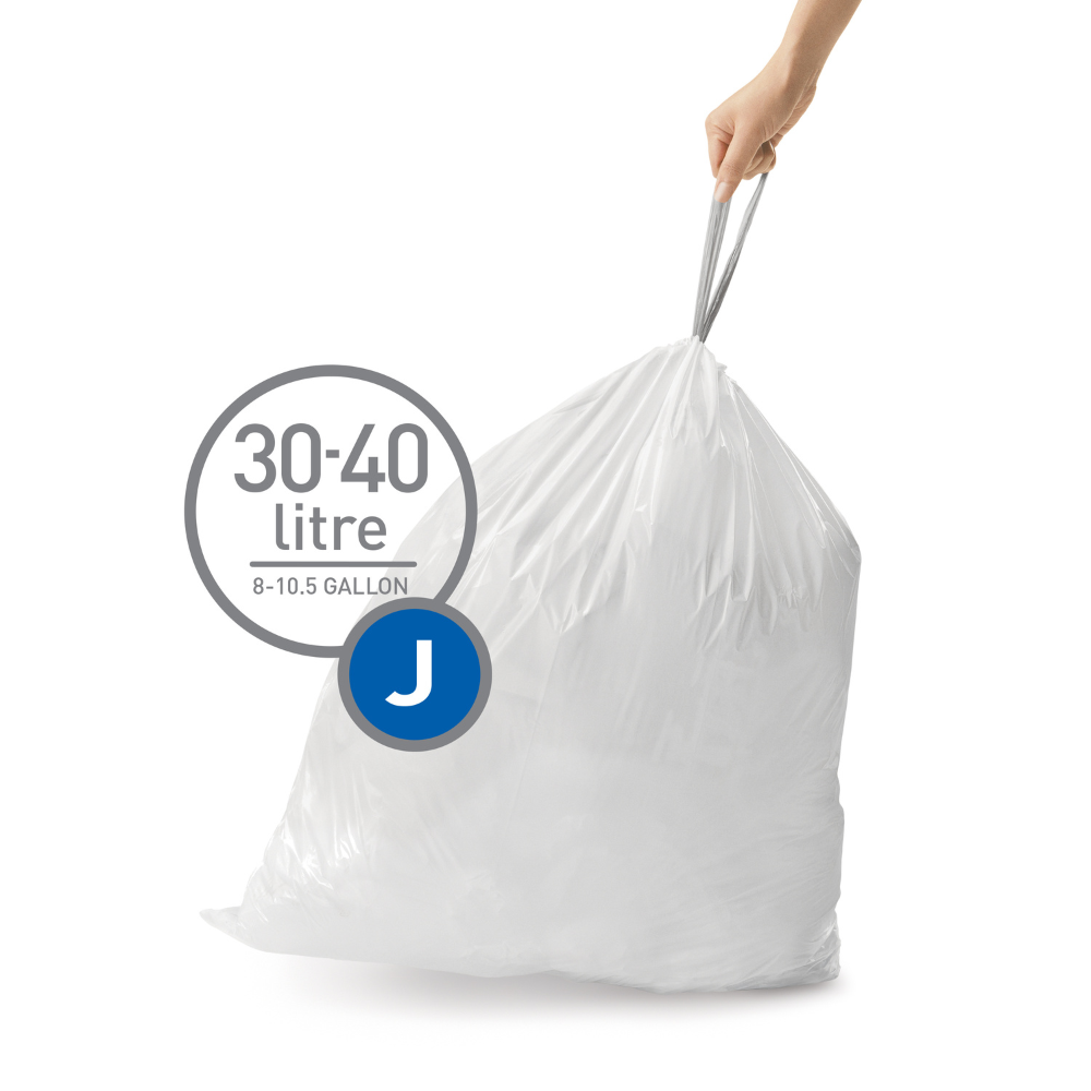 Simplehuman code J custom fit bin liners, pack of 20