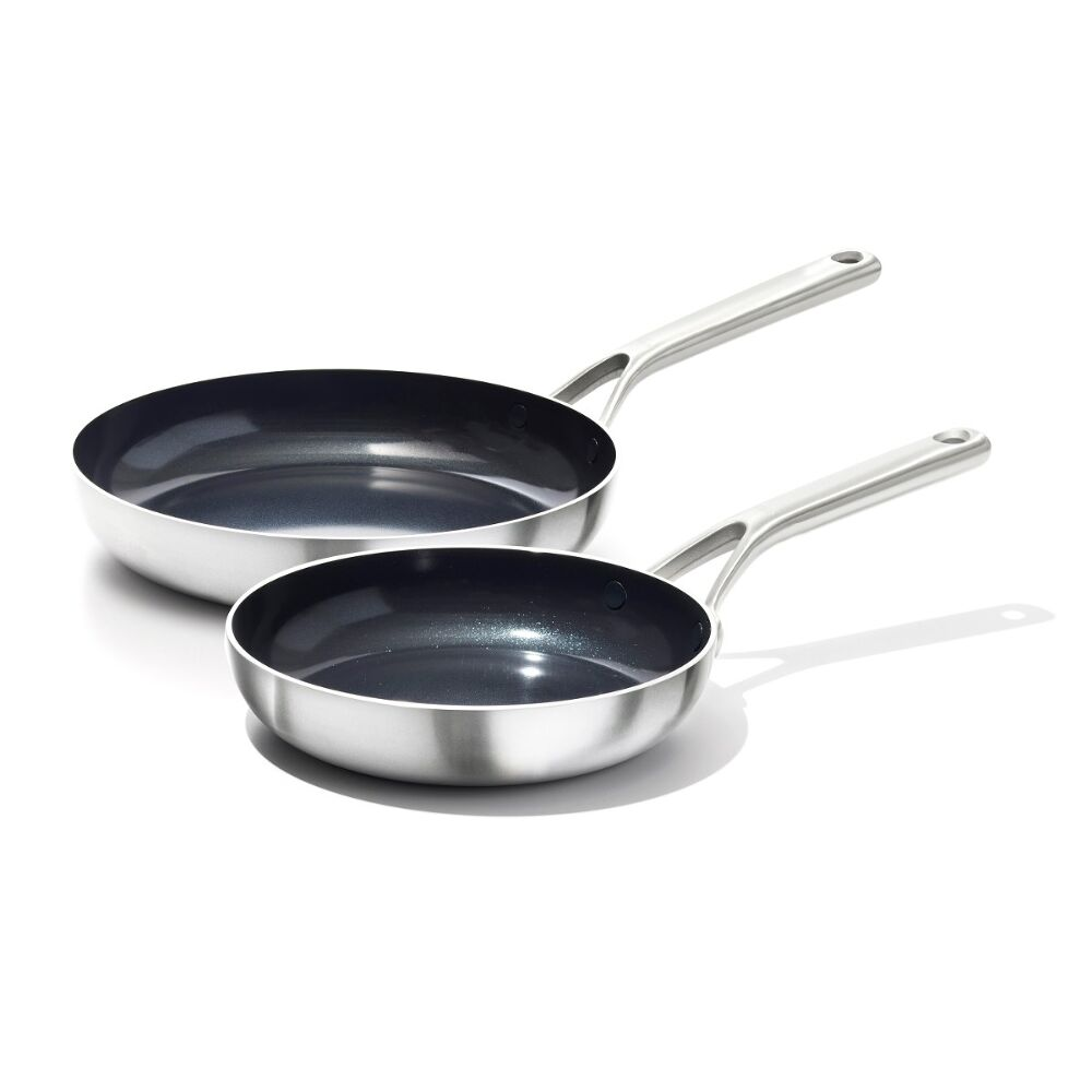 OXO Stainless Steel Mira Series σετ 2 κραταμικα αντικολλητικα τηγανια 2 Pack Frypans - Ceramic