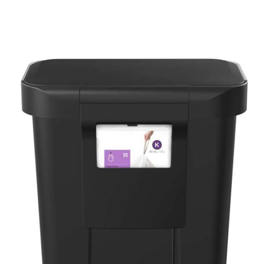 Simplehuman rectangular pedal bin with liner pocket 45L
