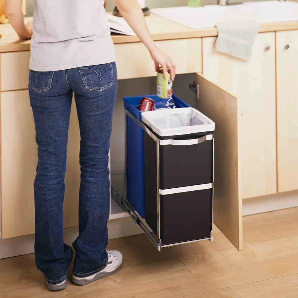 Simplehuman under-counter pull-out recycler 35L