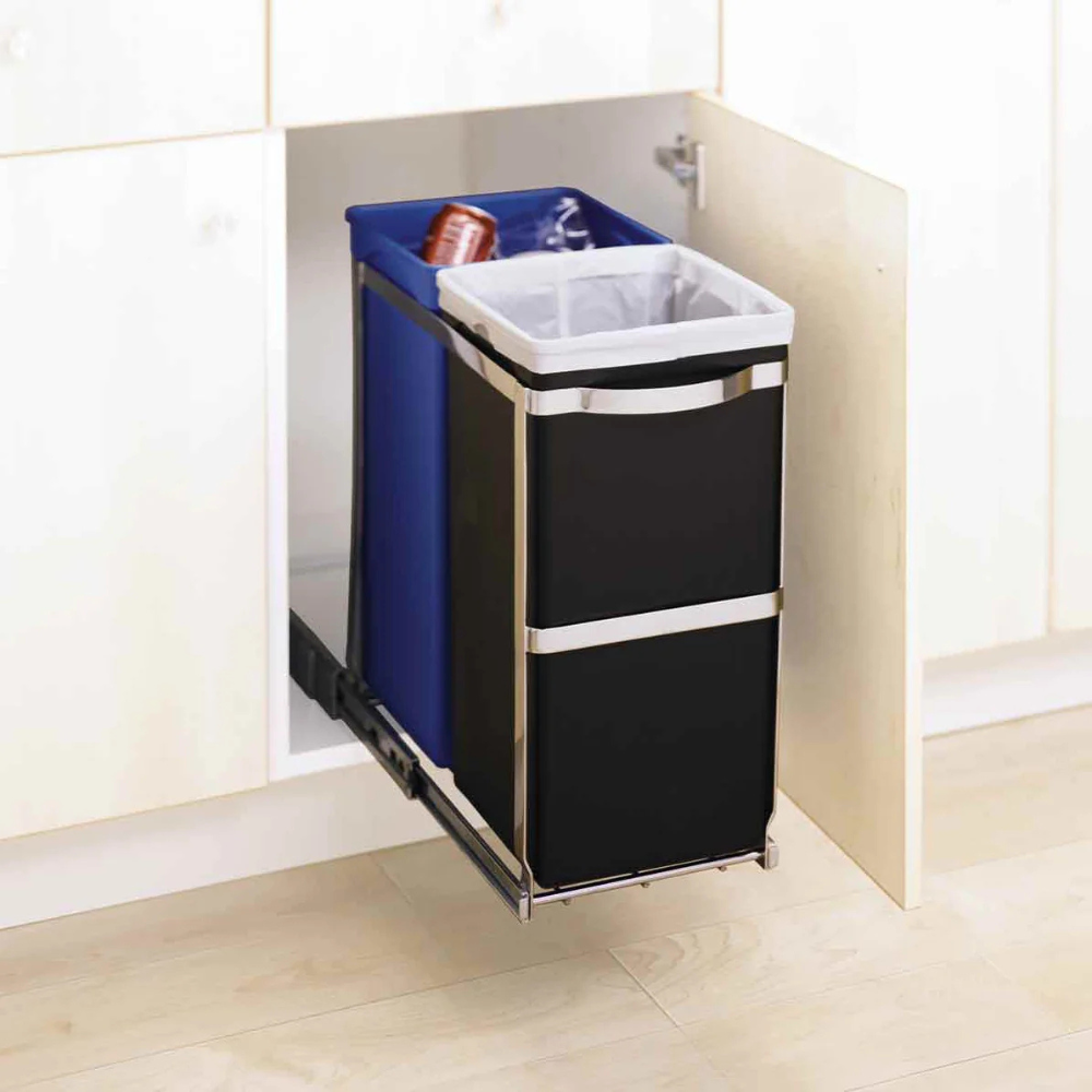 Simplehuman under-counter pull-out recycler 35L