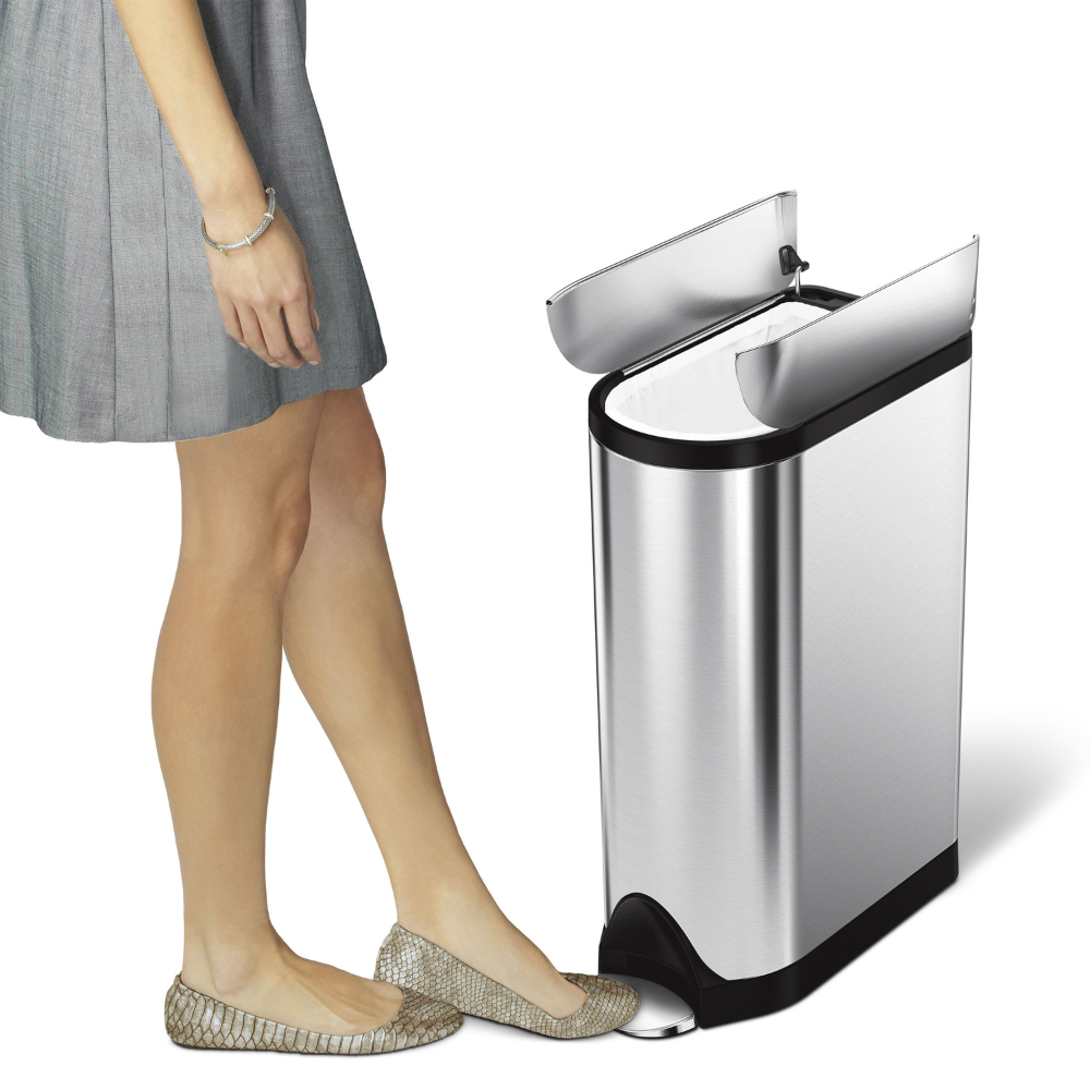 Simplehuman butterfly pedal bin 18L