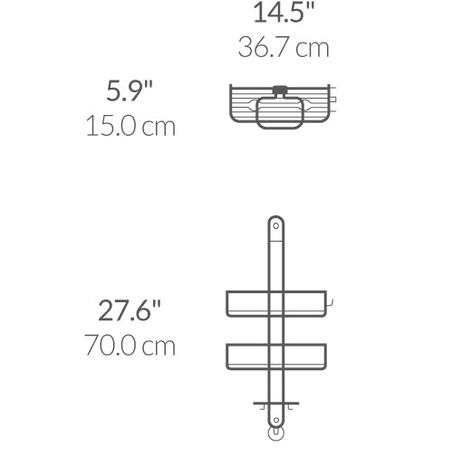 Simplehuman medium adjustable shower caddy