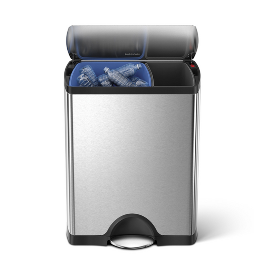 Simplehuman rectangular pedal bin 46L