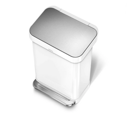 Simplehuman rectangular pedal bin with liner pocket 45L