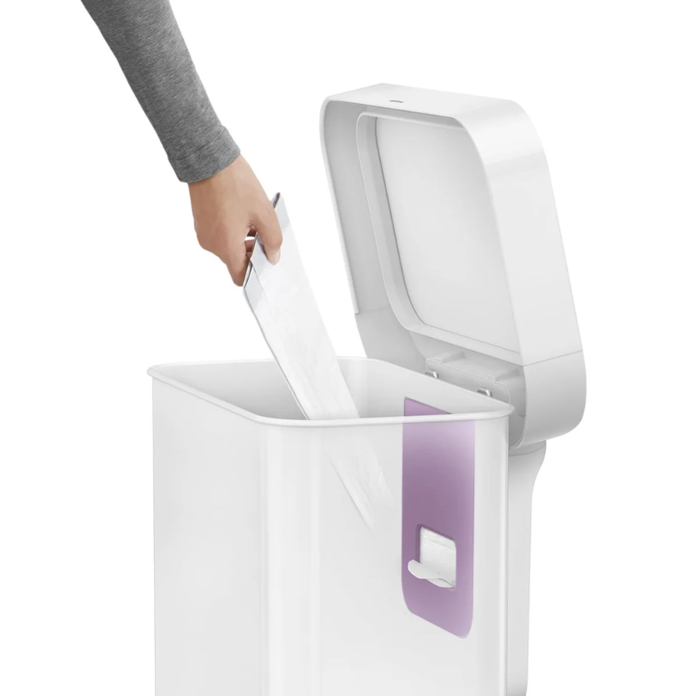 Simplehuman rectangular pedal bin with liner pocket 45L