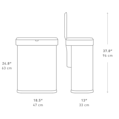 Simplehuman Rectangular Sensor Bin 58L