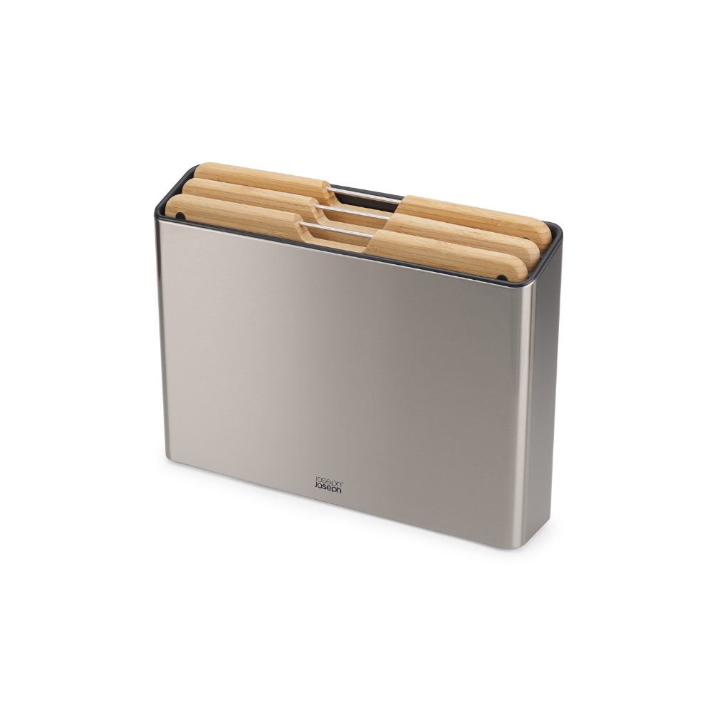 Joseph Joseph Folio™ Steel Bamboo  Σετ 3 Τεμαχίων Επιφάνειας Κοπής