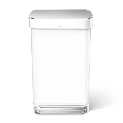 Simplehuman rectangular pedal bin with liner pocket 45L