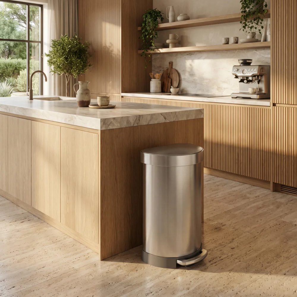 Simple Human semi-round pedal bin 45L