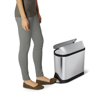 Simplehuman butterfly pedal bin 10L