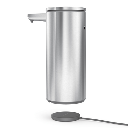 Simplehuman rechargeable liquid sensor pump with caddy
