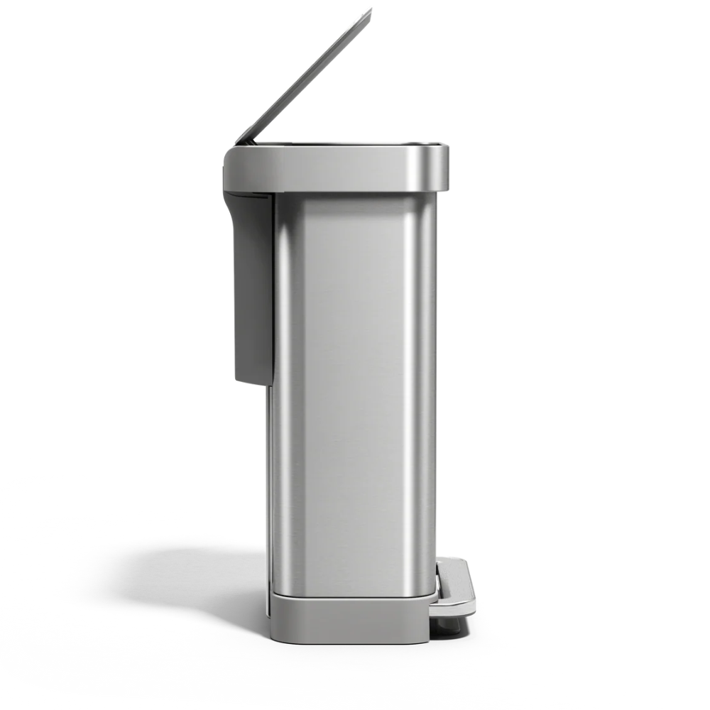 Simplehuman rectangular step can with liner  pocket 45L