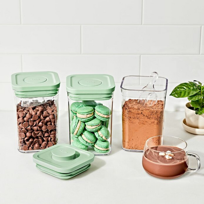 OXO Set Pop Δοχείων Aποθήκευσης με Mini Scoops - Limited Edition Pistachio