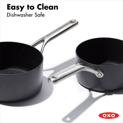 OXO Professional Σετ 2 Κεραμικές Αντικολλητικές Κατσαρόλες 1.6L & 2.2L με Καπάκια