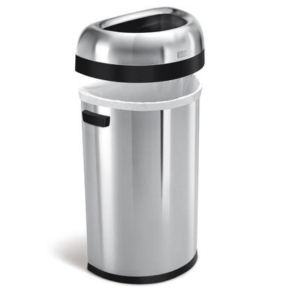 Simplehuman  semi-round open bin 60L