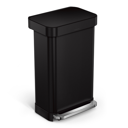 Simplehuman rectangular step can with liner  pocket 45L
