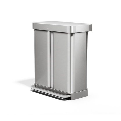 Simplehuman recycler rectangular step bin 58L