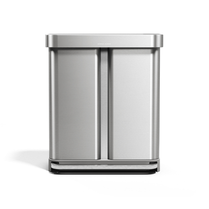 Simplehuman recycler rectangular step bin 58L