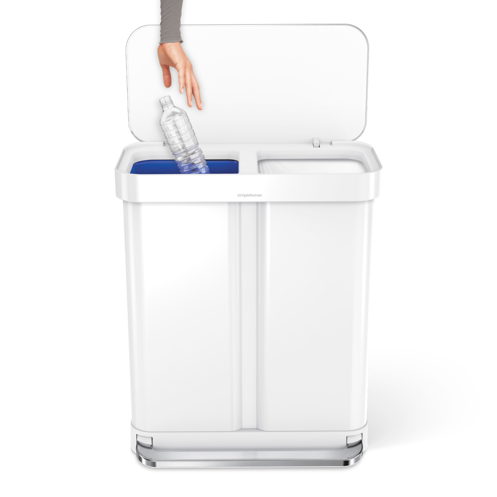 Simplehuman recycler rectangular step bin 58L