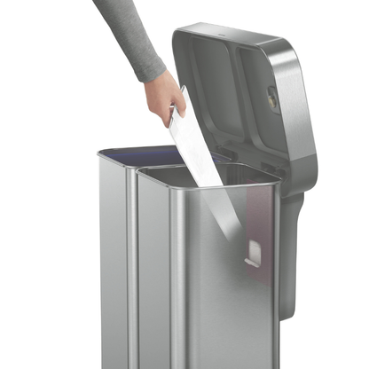Simplehuman recycler rectangular step bin 58L