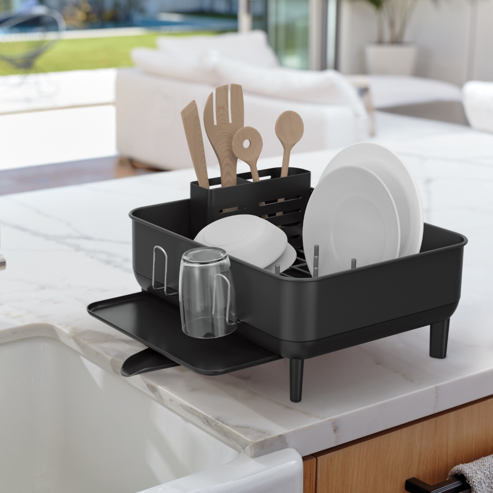 Simplehuman compact steel frame dishrack