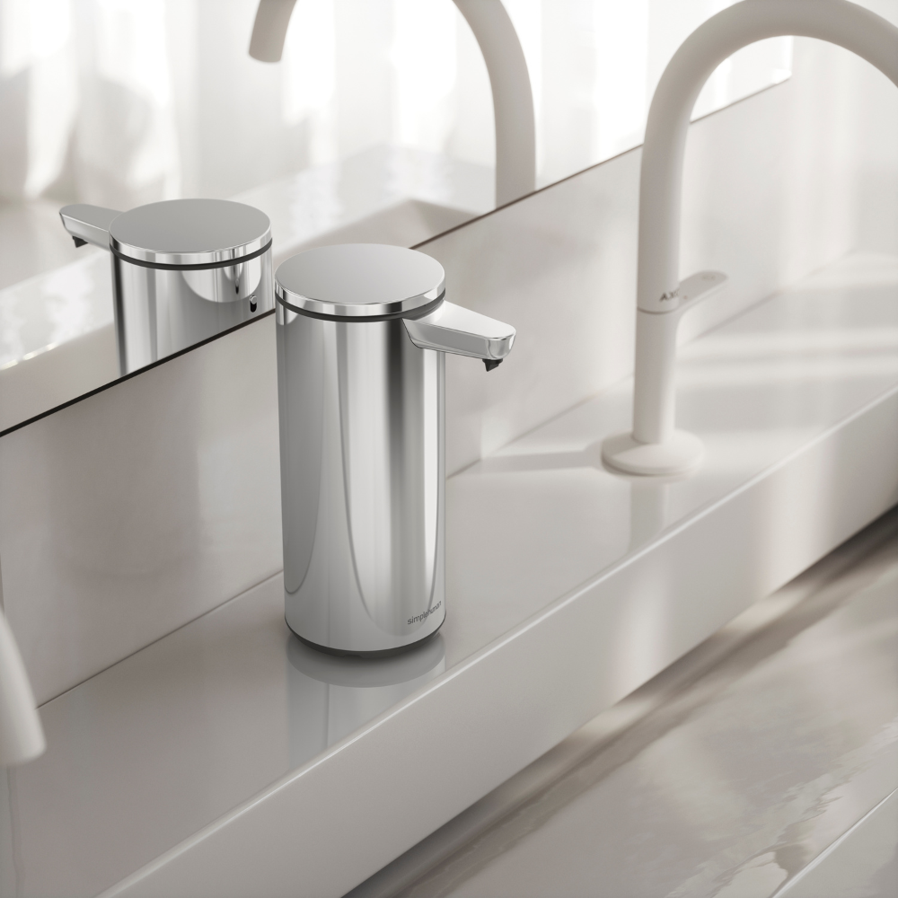 Simplehuman rechargeable liquid sensor  pump, high-grade polished