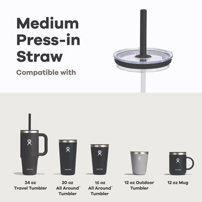 Hydro Flask Medium Press Πώμα Με Ενσωματωμένο Καλαμάκι
