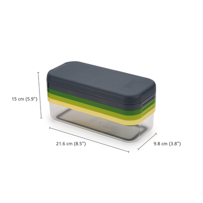 Joseph Joseph Multi-prep™ Compact Πολύχρωμο Σετ 4 Τεμαχίων Τρίφτη & Κόφτη σε Φέτες