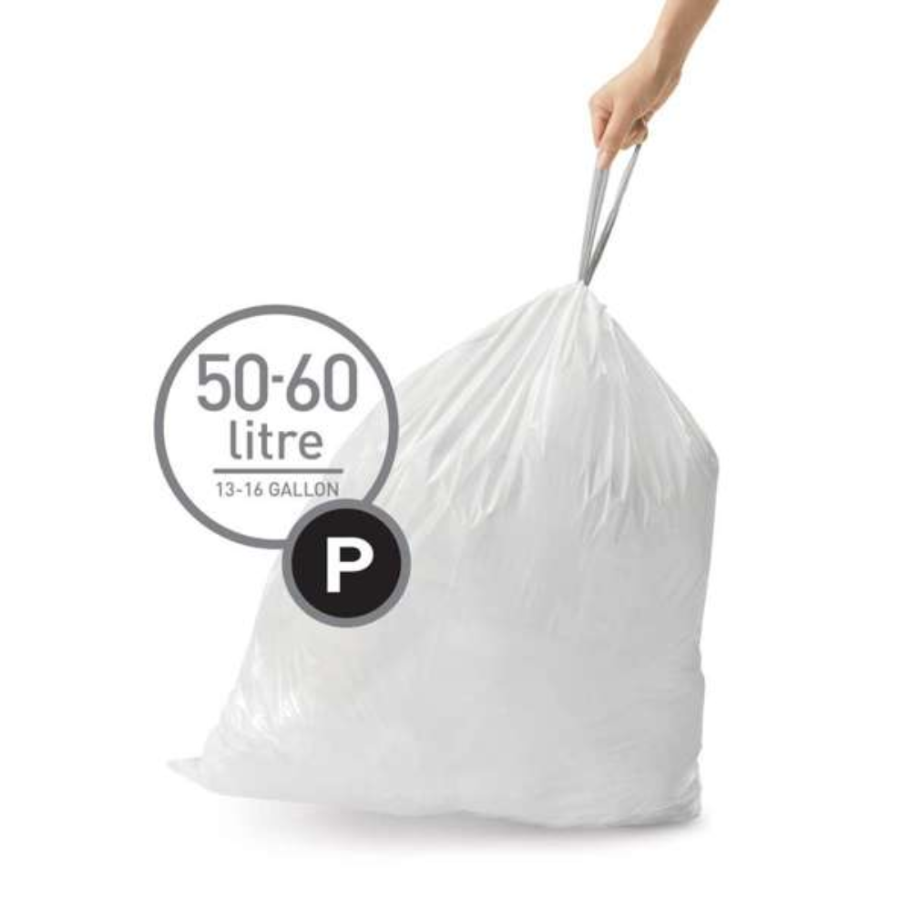 Simplehuman code P custom fit liners, 20 pack