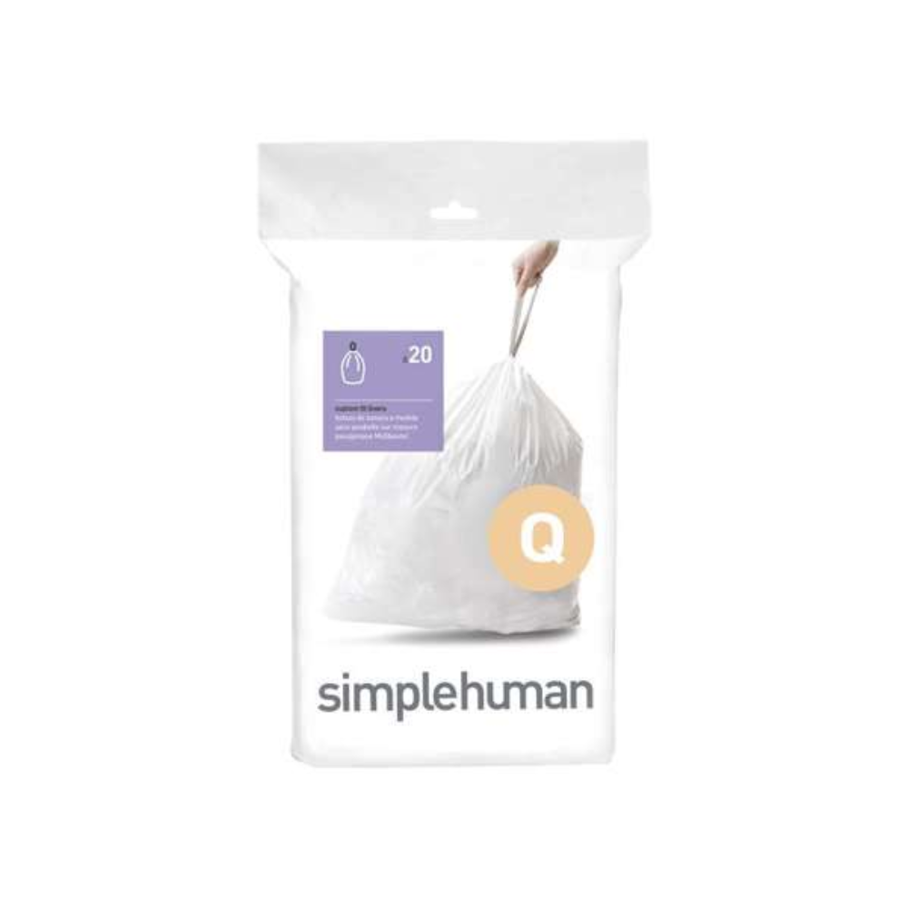 Simplehuman code Q custom fit liners, 20 pack