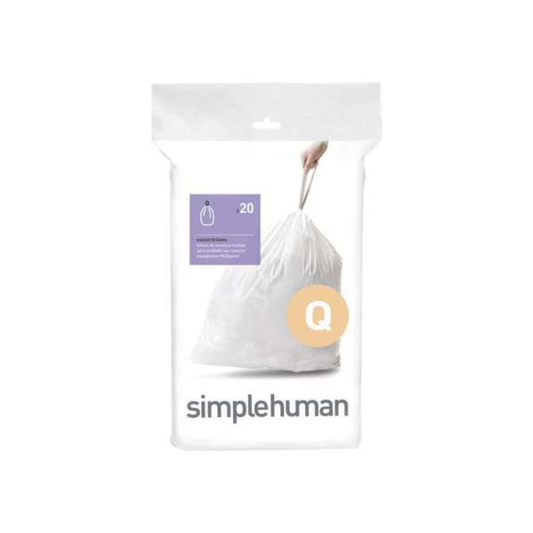 Simplehuman code Q custom fit liners, 20 pack