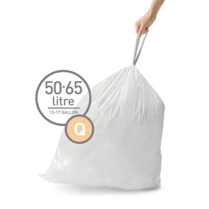 Simplehuman code Q custom fit liners, 20 pack