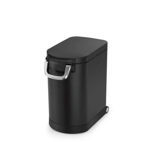 Simplehuman medium pet food bin, matte black steel