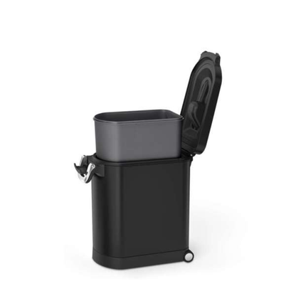 Simplehuman medium pet food bin, matte black steel