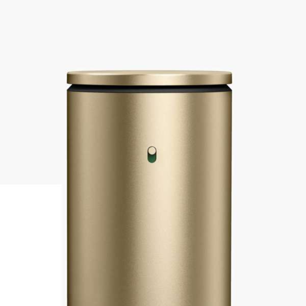 Simplehuman rechargeable liquid sensor pump w/ caddy, matte gold